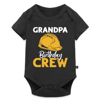 Grand-père de l’équipe d’anniversaire - construction d’anniversaire - Body à manches courtes Premium Bébé - noir - Devant