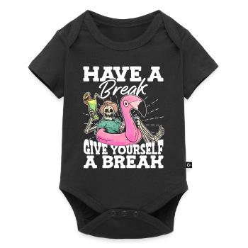 Have A Break Give National Stress Awareness - Baby Premium short-sleeve bodysuit - black - Front
