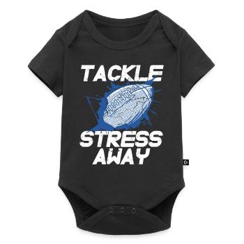 Gestion du stress Sport Sensibilisation au stress Football - Body à manches courtes Premium Bébé - noir - Devant