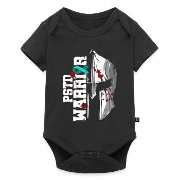 Pstd Warrior National Stress Awareness Month Helmet - Baby Premium short-sleeve bodysuit - black - Front