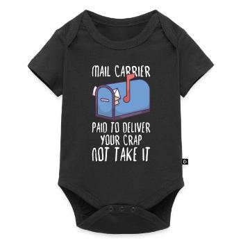 Postangestellte Postdame Postbote Post - Baby Premium Kurzarmbody - Schwarz - Vorne