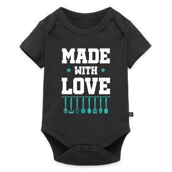Baking Love - Baby Premium short-sleeve bodysuit - black - Front