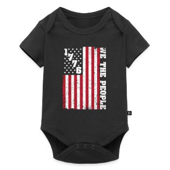 1776 We the People Patriotic American - Baby Premium short-sleeve bodysuit - black - Front