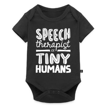 Speech-language pathology, speech-language pathologist - Baby Premium short-sleeve bodysuit - black - Front