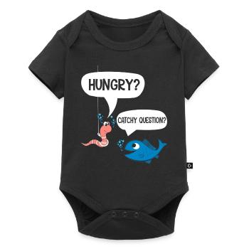 Funny Saying Angler Sayings Funny Funny Fishing - Baby Premium short-sleeve bodysuit - black - Front