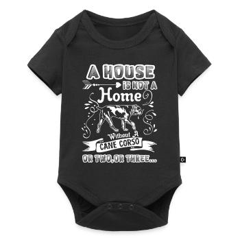 Cane Corso Home Without Cane Corso - Baby Premium short-sleeve bodysuit - black - Front