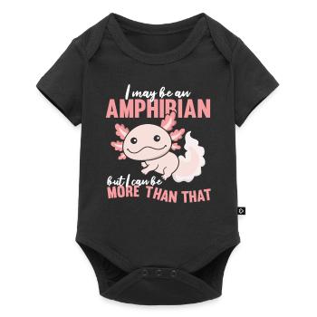 Axolotl Amphibians Salamander cute axolotl - Baby Premium short-sleeve bodysuit - black - Front