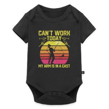 Can't work today My arm is in a - Baby Premium short-sleeve bodysuit - black - Front