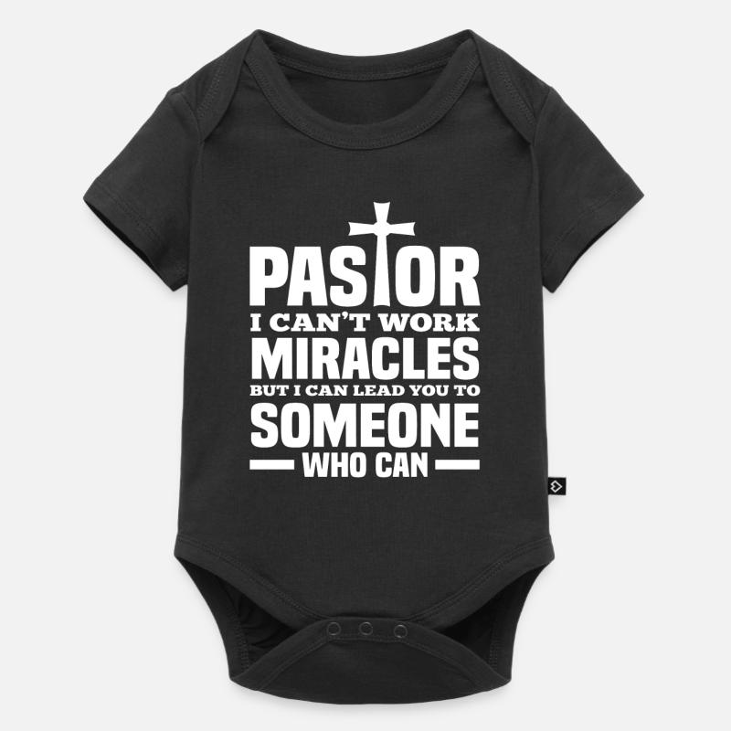 Pasteur Pasteur Dieu Jésus Prêtre - Body à manches courtes Premium Bébé - noir