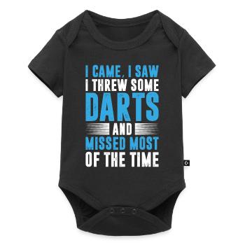 I came I saw I threw some dart - Baby Premium short-sleeve bodysuit - black - Front