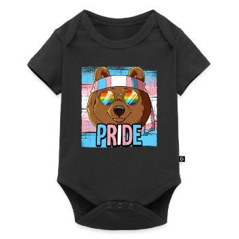 Pride LGBTQ Transgender Flag Costume Pride Month - Baby Premium short-sleeve bodysuit - black - Front