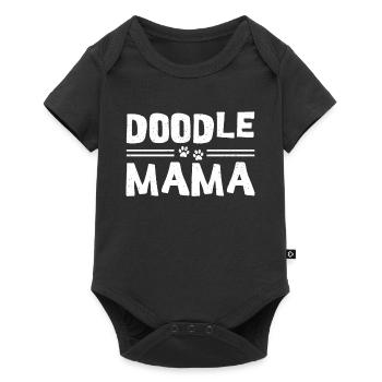 Women Doodle Mama Labradoodle Goldendoodle - Baby Premium short-sleeve bodysuit - black - Front