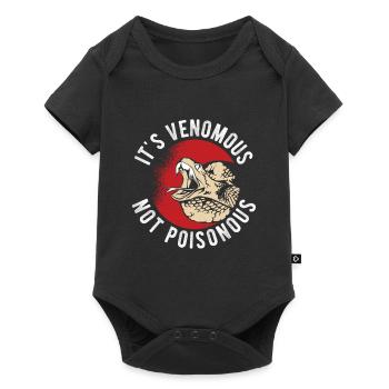 Reptilien Für Fans Von Schlangen - Baby Premium Kurzarmbody - Schwarz - Vorne