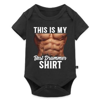 C’est mon meilleur batteur Shirt Batteur - Body à manches courtes Premium Bébé - noir - Devant