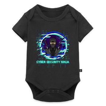 Cyber Security Ninja Programmer Nerd Design - Baby Premium short-sleeve bodysuit - black - Front