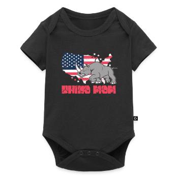 Rhino Rhino Safari Zoo Wilderness Wildlife - Baby Premium short-sleeve bodysuit - black - Front