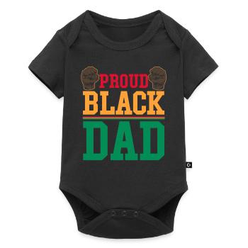 African Father Africa King Afro Pride - Baby Premium short-sleeve bodysuit - black - Front