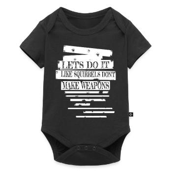 anniversaire désarmement drôle blague des années 1960 - Body à manches courtes Premium Bébé - noir - Devant