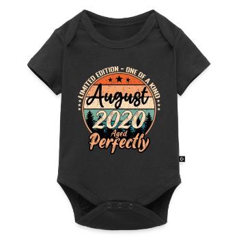 August 2020 Jubiläum 2020 Legenden August - Baby Premium Kurzarmbody - Schwarz - Vorne