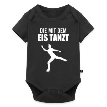 Eiskunstlauf Spruch Eiskunstläuferin Geschenk - Baby Premium Kurzarmbody - Schwarz - Vorne