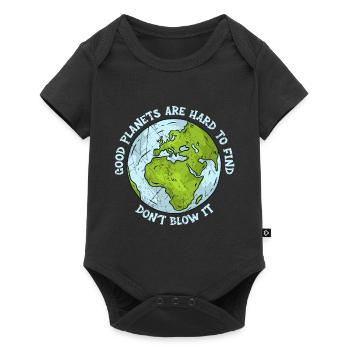 Good Planets Are Hard To Find Don't Blow It - Baby Premium Kurzarmbody - Schwarz - Vorne