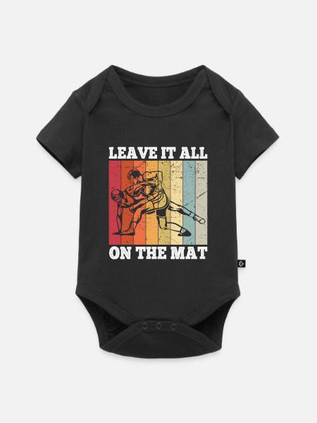 Grappling Martial Arts Wrestling - Baby Premium Kurzarmbody - Schwarz