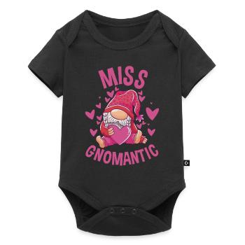 Drôle de Gnomes de jardin Couples Design Petite amie - Body à manches courtes Premium Bébé - noir - Devant