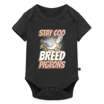 Taubenzüchter Bleiben Coo Taubenzucht Taubenrenner - Baby Premium short-sleeve bodysuit - black - Front
