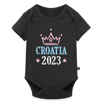 Croatia 2023 - Baby Premium short-sleeve bodysuit - black - Front