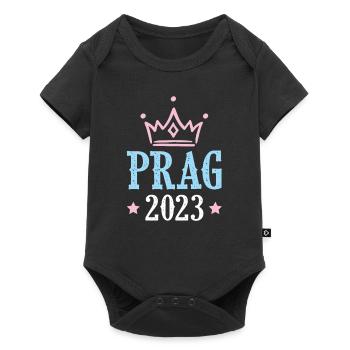 Prag 2023 - Baby Premium Kurzarmbody - Schwarz - Vorne
