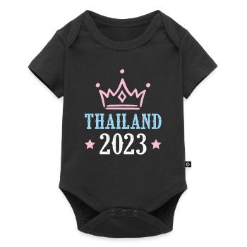 Thaïlande 2023 - Body à manches courtes Premium Bébé - noir - Devant
