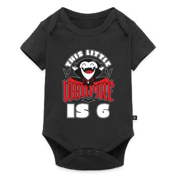 Vampire Birthday 6th Vampire Birthday Party - Baby Premium short-sleeve bodysuit - black - Front