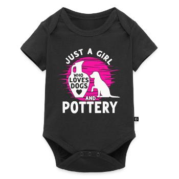 Ceramic Oven Cermaicist Ceramic Clay Oven Pot - Baby Premium short-sleeve bodysuit - black - Front