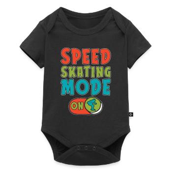 Speed Skating Mode On Short Track Loves Skater - Baby Premium short-sleeve bodysuit - black - Front