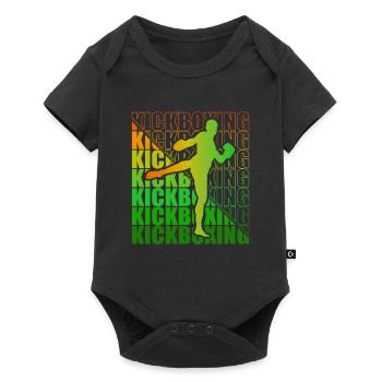 Kickboxer Martial Arts Kickboxing Kickboxen - Baby Premium Kurzarmbody - Schwarz - Vorne