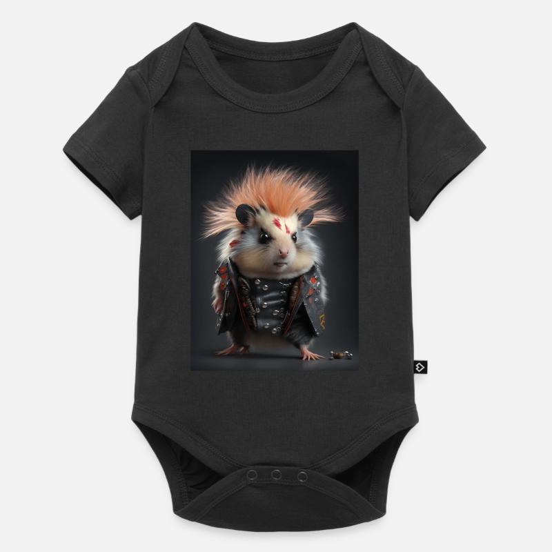 Cool Punk Mouse - Baby Premium short-sleeve bodysuit - black