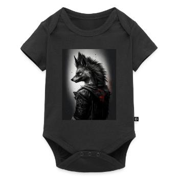 Punk Wulf Design - Body à manches courtes Premium Bébé - noir - Devant