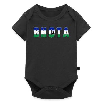 Bhota Good Morning Country Lesotho - Baby Premium Kurzarmbody - Schwarz - Vorne