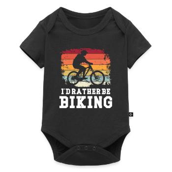 Je préfère faire du vélo - Body à manches courtes Premium Bébé - noir - Devant