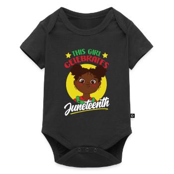 This Girl Celebrates the Juneteenth Black 1865 - Baby Premium short-sleeve bodysuit - black - Front