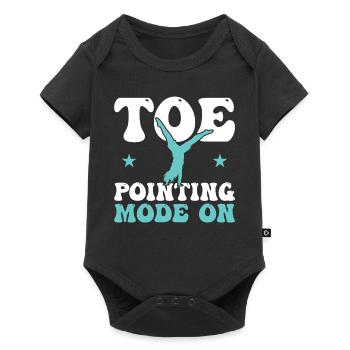 Toe Pointing Mode On - Cartwheel - Baby Premium short-sleeve bodysuit - black - Front