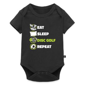 Eat Sleep Disc Golf Repeat Basket Disc Disc - Baby Premium short-sleeve bodysuit - black - Front