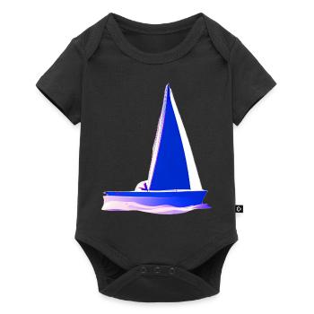 Sailing ship Sailors Sailing Sailing Sailing boat - Baby Premium short-sleeve bodysuit - black - Front