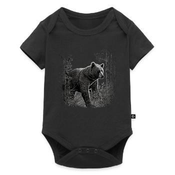 Bear Gift Animals Brown Bear Forest Wildlife - Baby Premium short-sleeve bodysuit - black - Front