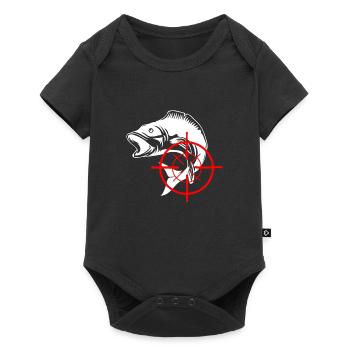 Angling - Baby Premium short-sleeve bodysuit - black - Front