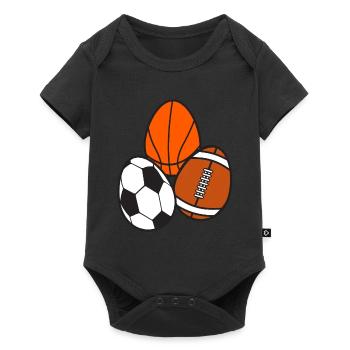 Football américain Sport Soccer Basketball - Body à manches courtes Premium Bébé - noir - Devant
