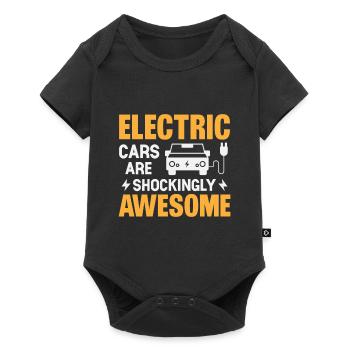 Electric cars are shockingly fantastic - Baby Premium short-sleeve bodysuit - black - Front