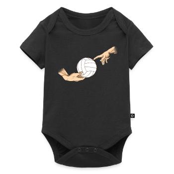 Volleyball de plage Volleyball Volleyball Joueur de volley-ball Vintage - Body à manches courtes Premium Bébé - noir - Devant