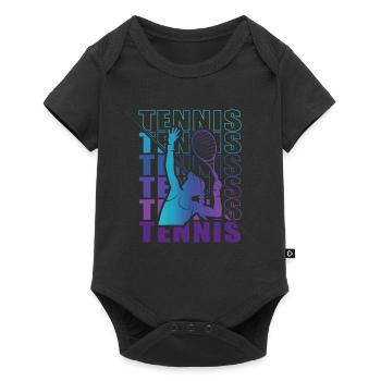 Vêtements pour joueurs de tennis Tennis Femmes Filles - Body à manches courtes Premium Bébé - noir - Devant