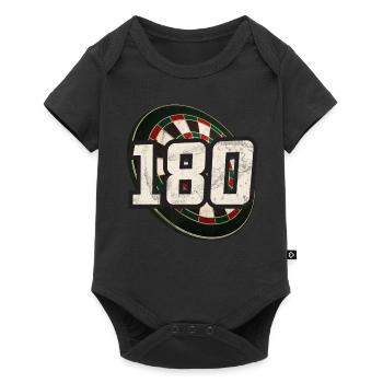 Jeu de fléchettes rétro Dartboard 180 pour les joueurs de fléchettes - Body à manches courtes Premium Bébé - noir - Devant